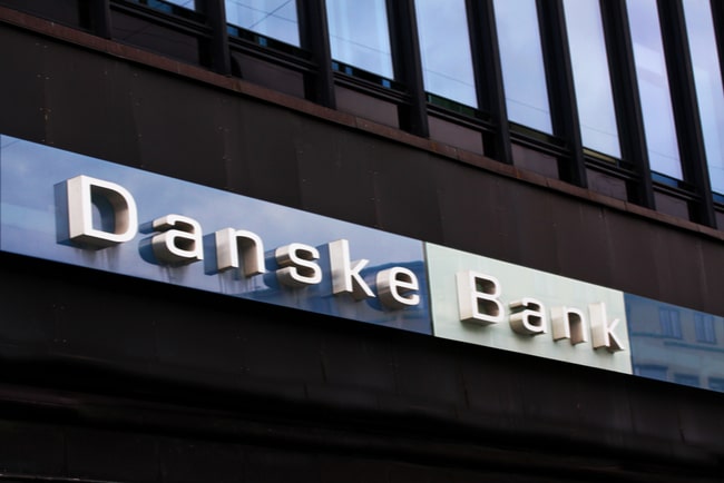 Danske Bank fasadbild med logga.